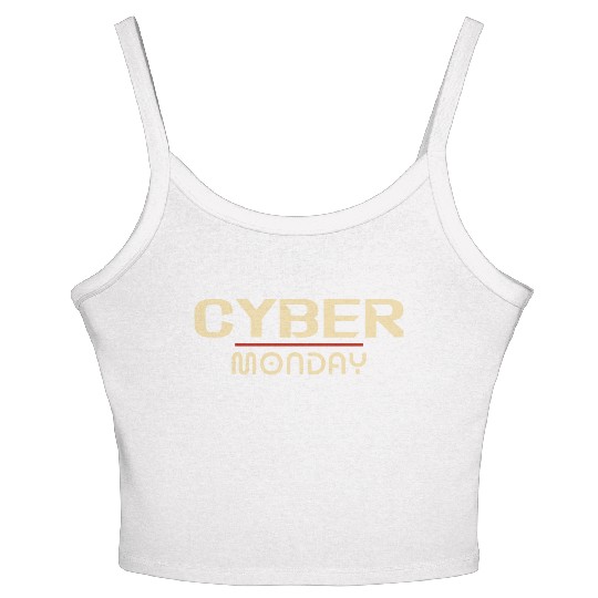 Cyber Monday Women's Spaghetti Strap Tank Top Design Retro vintage