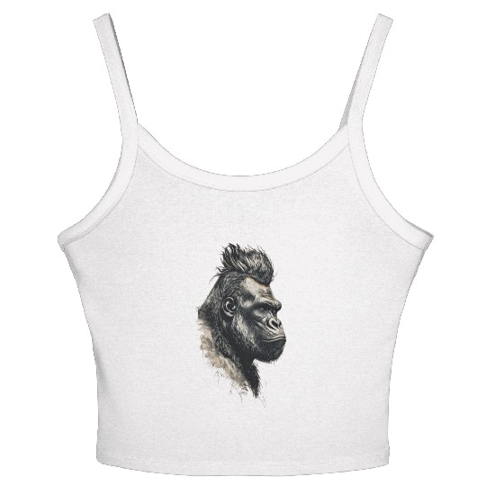 KingKong gorilla's face Women's Spaghetti Strap Tank Top