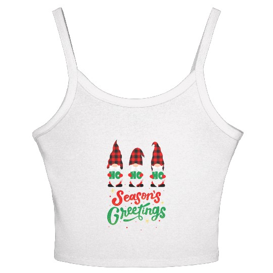 Seasons Greeting With Nome Women's Spaghetti Strap Tank Top