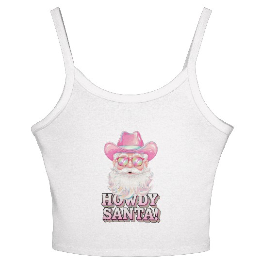 Santa Claus Christmas, Merry Christmas Women's Spaghetti Strap Tank Top