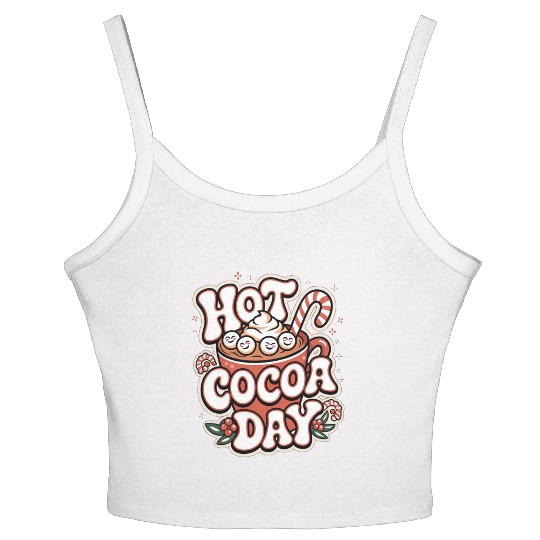 Hot Cocoa Day Women's Spaghetti Strap Tank Top