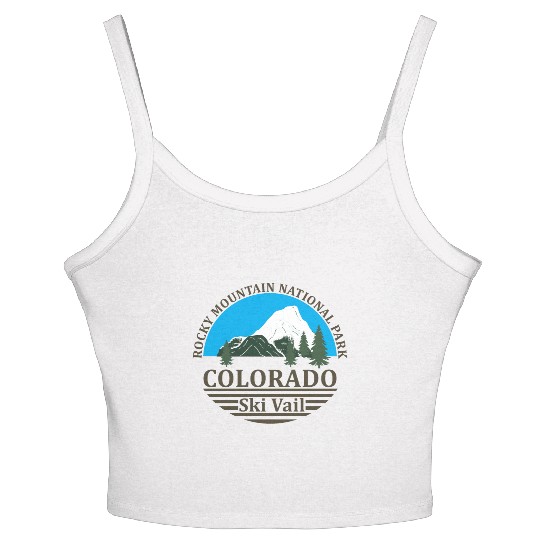 Vail Colorado ski resort Women's Spaghetti Strap Tank Top