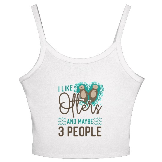 Otter I Like Otters And Maybe 3 Women's Spaghetti Strap Tank Top