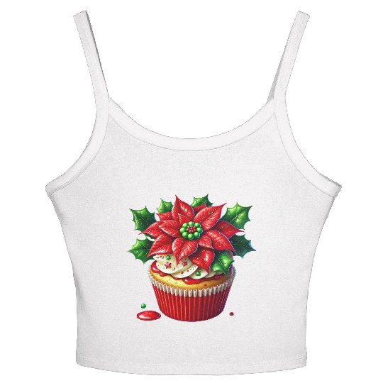 Christmas ice cream, Merry Christmas Women's Spaghetti Strap Tank Top