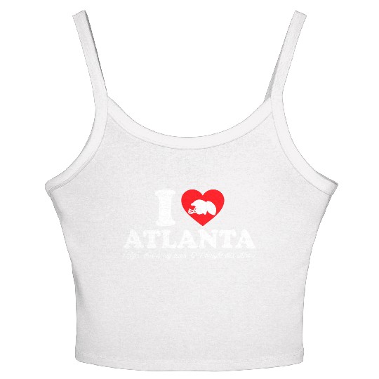 Groovy I Love Atlanta Women's Spaghetti Strap Tank Top