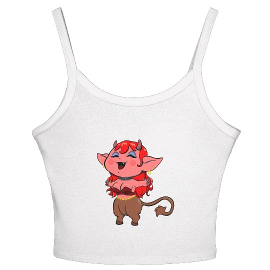Chibi Demon Women's Spaghetti Strap Tank Top