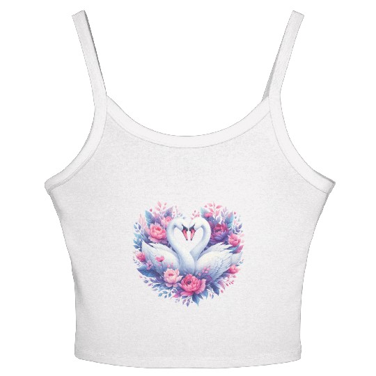 Black Gnomes Valentines Day Women's Spaghetti Strap Tank Top