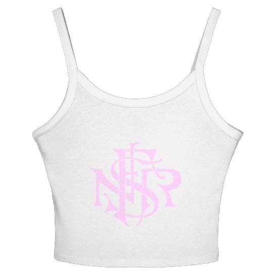 Our Lady of the Rosary of Fátima - NSRF monogram Women's Spaghetti Strap Tank Top