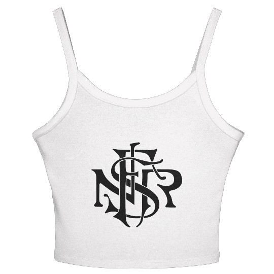 Our Lady of the Rosary of Fátima - NSRF monogram Women's Spaghetti Strap Tank Top