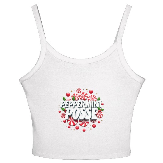 Peppermint Posse Women's Spaghetti Strap Tank Top