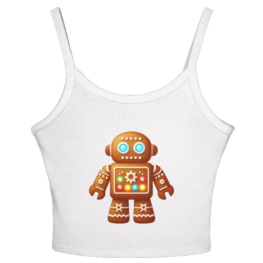 GingerTech Technology Gingerbread Man Women's Spaghetti Strap Tank Top