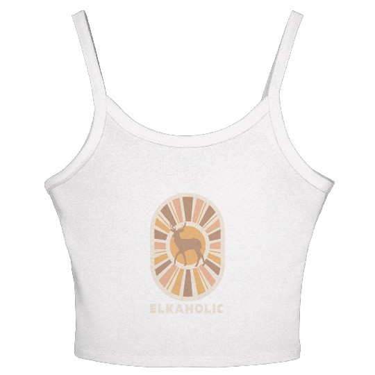 Elk Hunting Elkaholic Hunters Women's Spaghetti Strap Tank Top