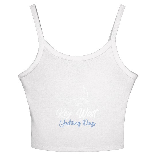KEY-WEST FLORIDA YACHTING DAYS Sailing Outfit Women's Spaghetti Strap Tank Top