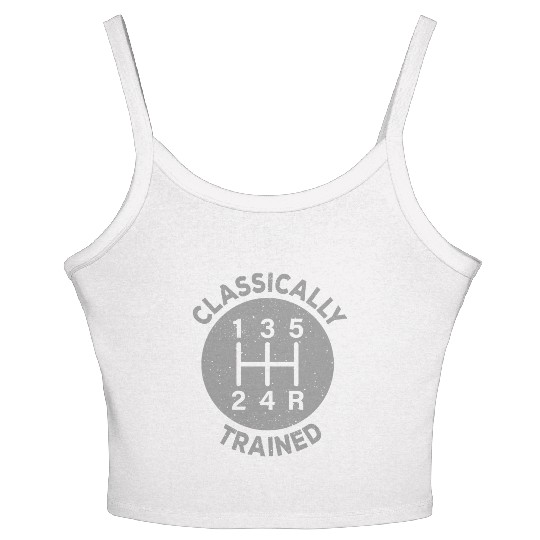 Vintage Classically Trained-Stick Shift Women's Spaghetti Strap Tank Top