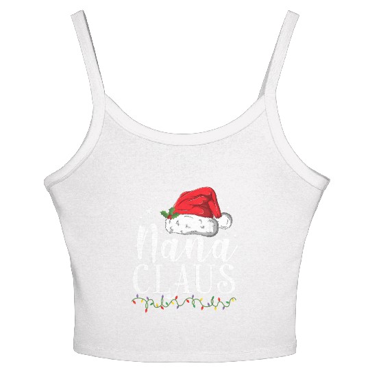 Funny Nana Claus Christmas Pajamas Santa Gift Women's Spaghetti Strap Tank Top