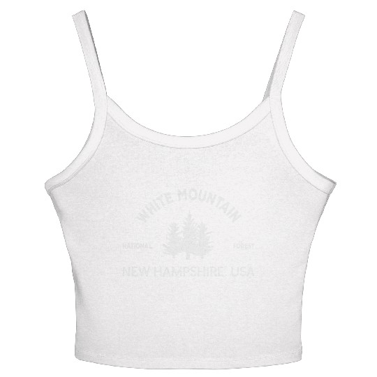 White Mountains Forest Nature New Hampshire Women's Spaghetti Strap Tank Top