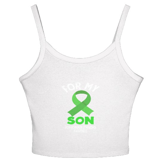 Non-Hodgkin Lymphoma Awareness For My Son Women's Spaghetti Strap Tank Top