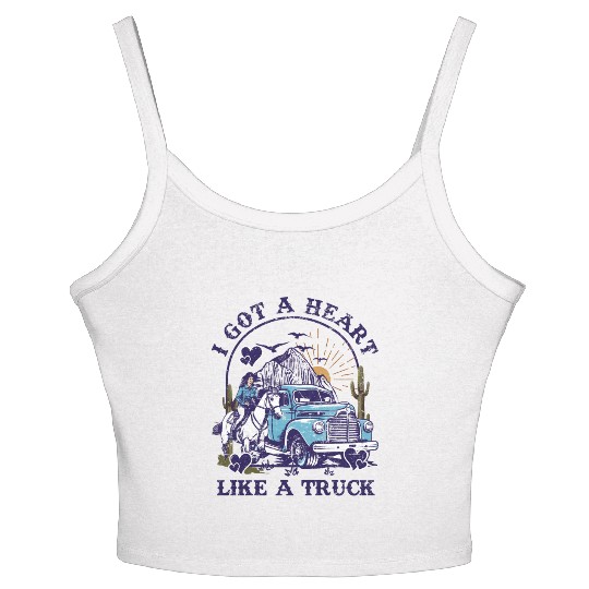 I Got A Heart Like A Truck Women's Spaghetti Strap Tank Top