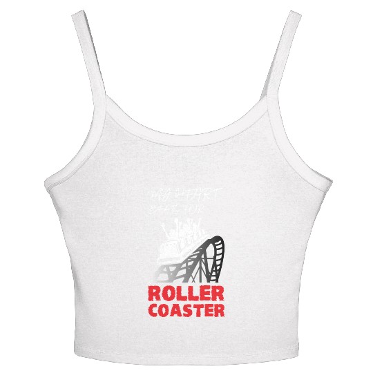 My Heart Beats for Roller Coaster Women's Spaghetti Strap Tank Top