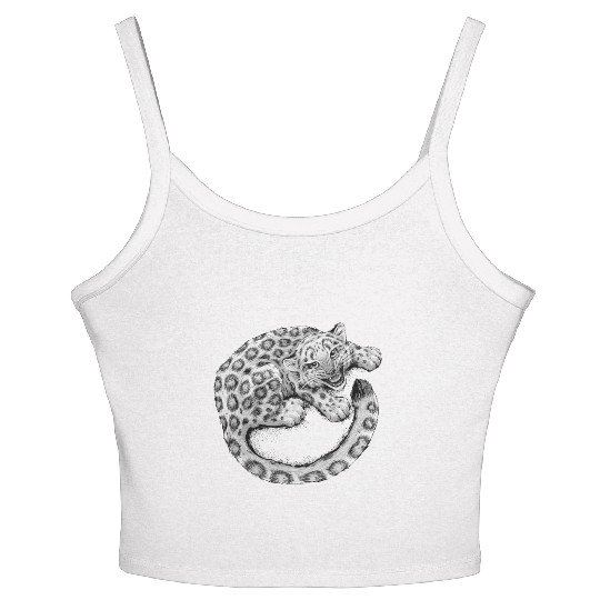 Snow Leopard Cub Women's Spaghetti Strap Tank Top