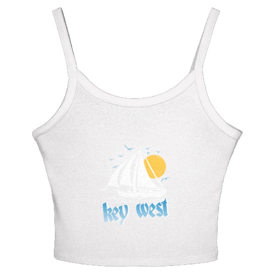 KEY-WEST FLORIDA Sunshine-State West Keys Women's Spaghetti Strap Tank Top
