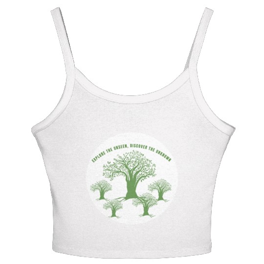 Green Tree Environmentalism Advocacy Women's Spaghetti Strap Tank Top