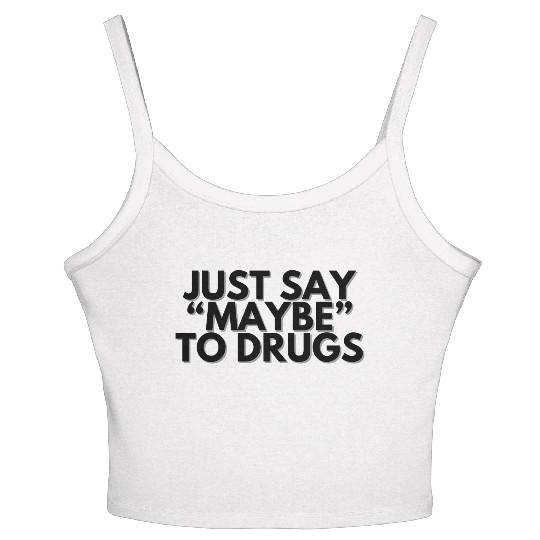 Funny Party Women's Spaghetti Strap Tank Top Drugs Festival Designs