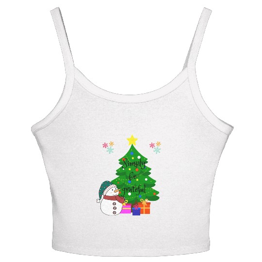 Simply be grateful Women's Spaghetti Strap Tank Top