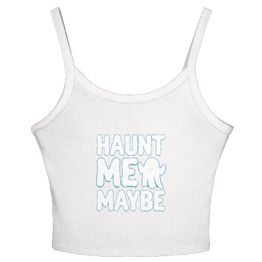 Paranormal Comedy Funny Ghost Humor Lighthearted Women's Spaghetti Strap Tank Top