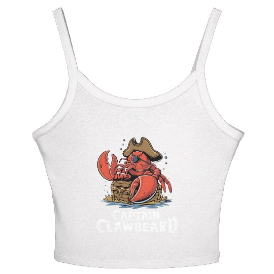 Pirate Lobster Women's Spaghetti Strap Tank Top