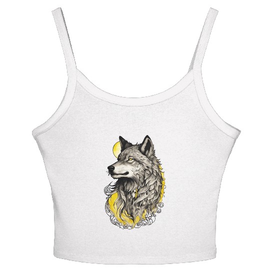 Yellow dog Women's Spaghetti Strap Tank Top