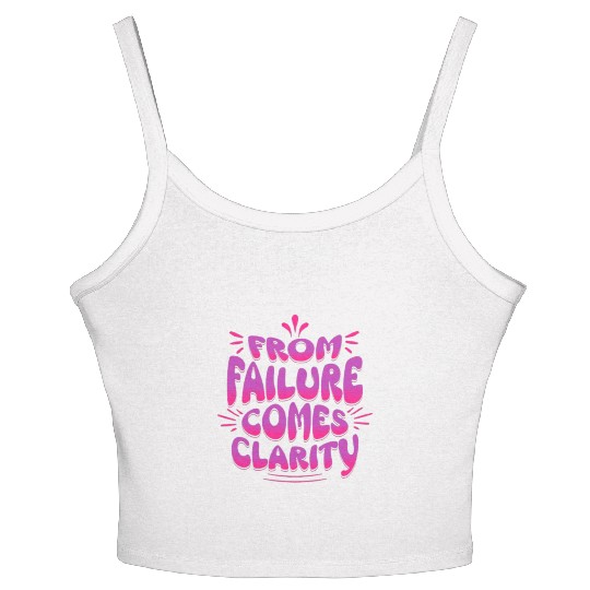 From Failure Comes Clarity – Embrace Growth Women's Spaghetti Strap Tank Top