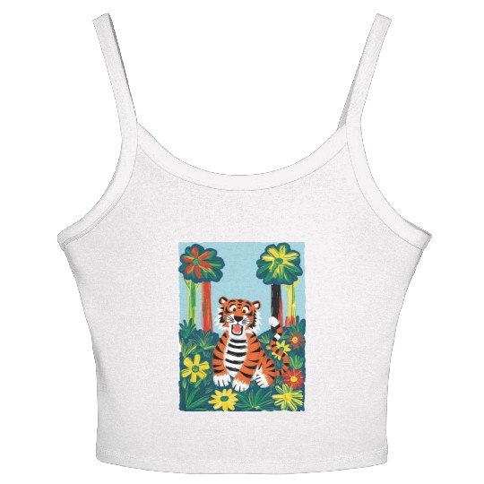 Surprising tiger Women's Spaghetti Strap Tank Top