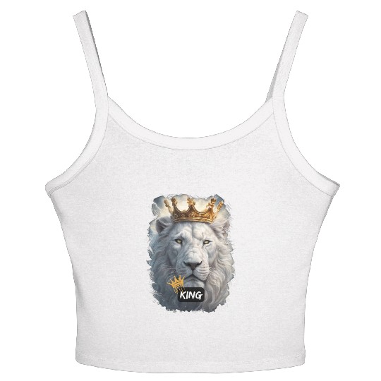 lion of judah king Women's Spaghetti Strap Tank Top