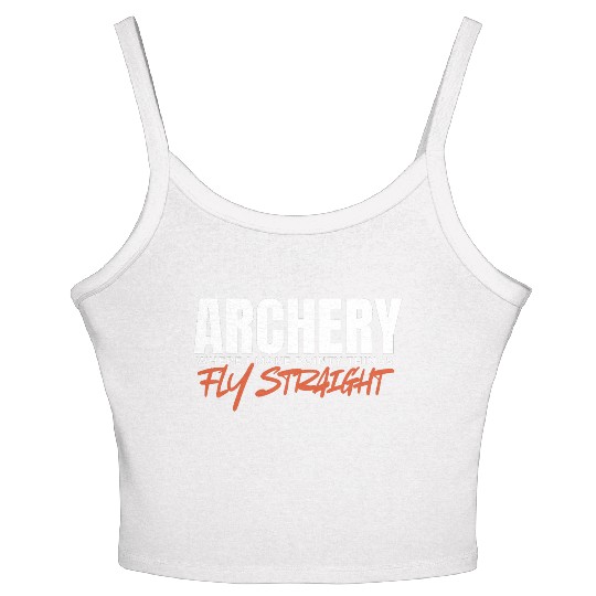 Funny Archery Coach Game Competition for Hunter Women's Spaghetti Strap Tank Top