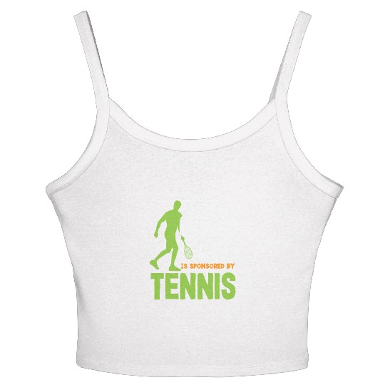 Today's Good Mood Sponsored By Tennis Women's Spaghetti Strap Tank Top