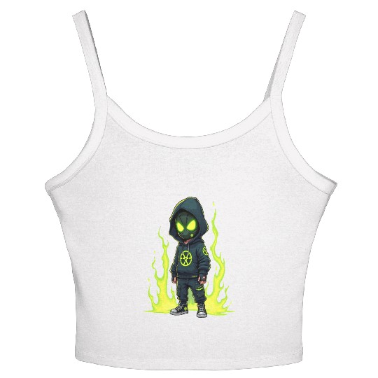 Toxic Menace - Radioactive Streetwear Warrior Women's Spaghetti Strap Tank Top