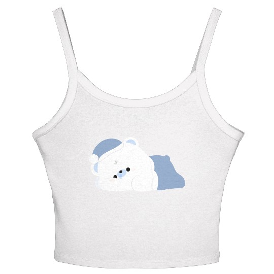 Tired Polar Bear Women's Spaghetti Strap Tank Top