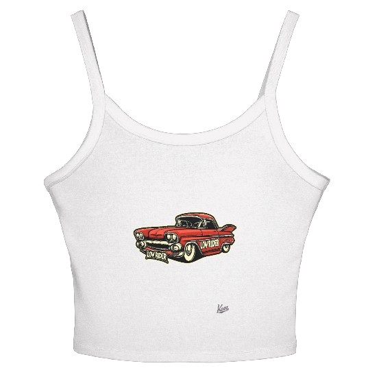 Classic Cholo Lowrider Car Women's Spaghetti Strap Tank Top
