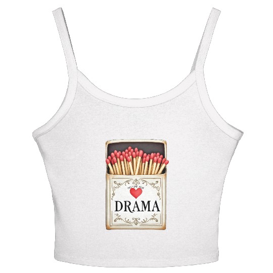 anti valentine no time for drama Women's Spaghetti Strap Tank Top