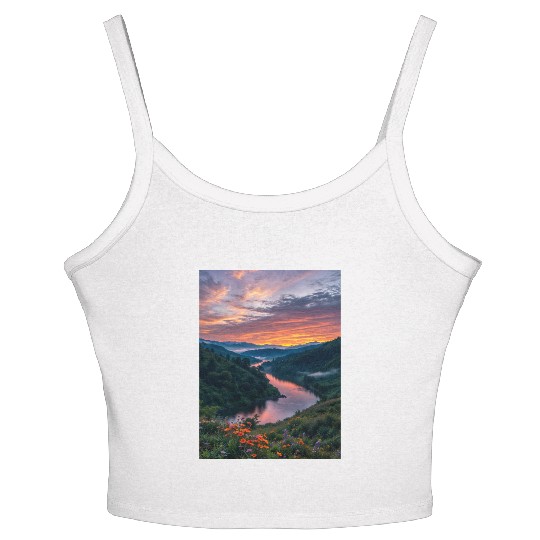 Twilight Riverbend Women's Spaghetti Strap Tank Top