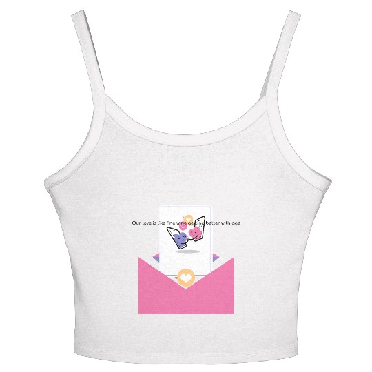 Getting Better with Age Valentine Day Women's Spaghetti Strap Tank Top
