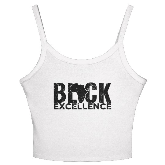 Black Excellence Women's Spaghetti Strap Tank Top