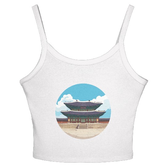 Old school Chinese kung fu Women's Spaghetti Strap Tank Top