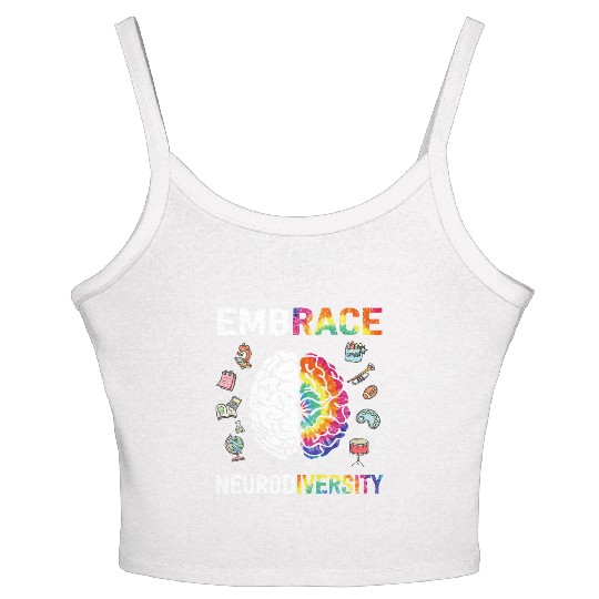 Embrace Neurodiversity Autism Awareness Women's Spaghetti Strap Tank Top