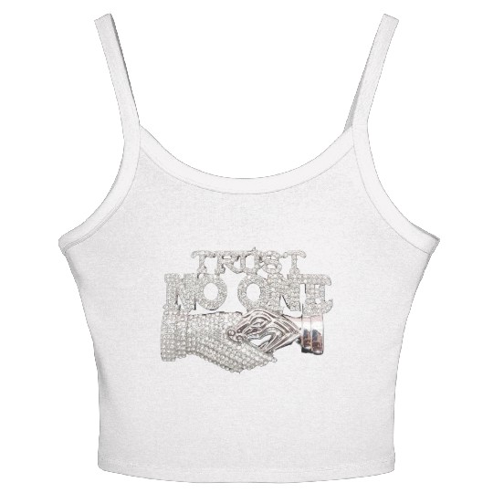 Trust No One Women's Spaghetti Strap Tank Top