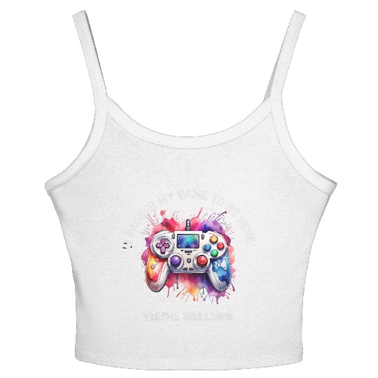 I Paused My Game To Be Here Women's Spaghetti Strap Tank Top