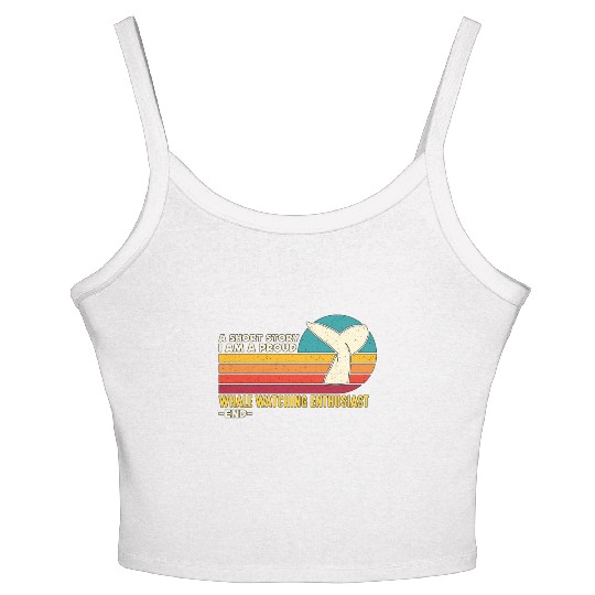 Whale Watching A Short Story I Am Marine Biologist Women's Spaghetti Strap Tank Top