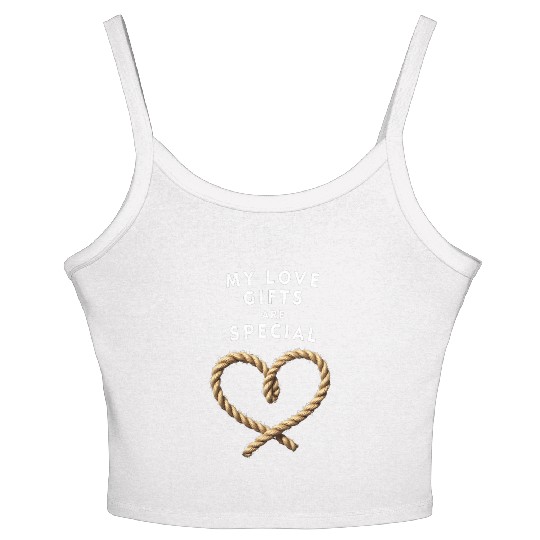 Funny BDSM Valentine My Love Gifts Are Special Women's Spaghetti Strap Tank Top