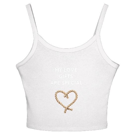 Funny BDSM Valentine My Love Gifts Are Special Women's Spaghetti Strap Tank Top